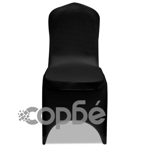 Калъфи за столове, разтегателни, черни, 24 бр ➤ топ цена ➤ sorbe.bg