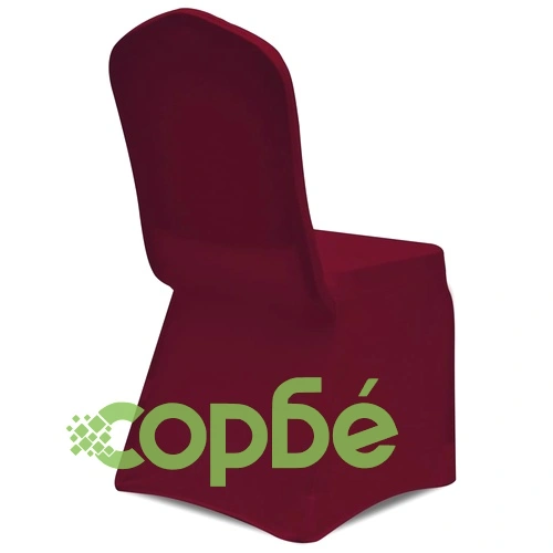 Калъфи за столове, разтегателни, бордо, 18 бр ➤ топ цена ➤ sorbe.bg