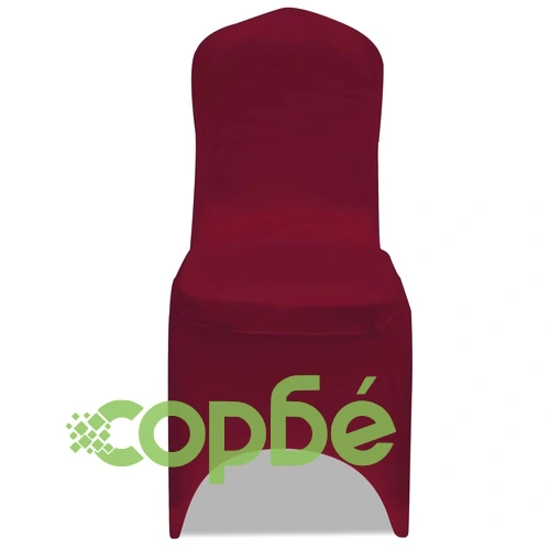 Калъфи за столове, разтегателни, бордо, 24 бр ➤ топ цена ➤ sorbe.bg