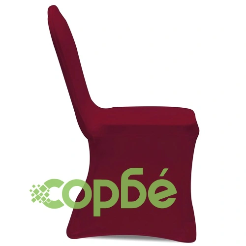 Калъфи за столове, разтегателни, бордо, 24 бр ➤ топ цена ➤ sorbe.bg