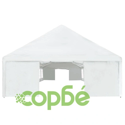 Шатра за партита, PE, 6х14 м, бяла ➤ топ цена ➤ sorbe.bg