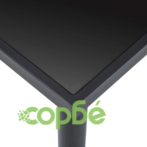 Трапезен комплект от 5 части, изкуствена кожа, сив ➤ топ цена ➤ sorbe.bg