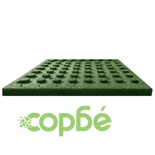 Ударопоглъщащи каучукови плочи, 18 бр, 50x50x3 см, зелени ➤ топ цена ➤ sorbe.bg