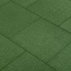 Ударопоглъщащи каучукови плочи, 18 бр, 50x50x3 см, зелени