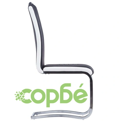 Трапезен комплект от 5 части, изкуствена кожа, черен ➤ топ цена ➤ sorbe.bg