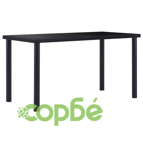 Трапезен комплект от 5 части, изкуствена кожа, бял ➤ топ цена ➤ sorbe.bg