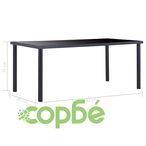 Трапезен комплект от 11 части, изкуствена кожа, червен ➤ топ цена ➤ sorbe.bg