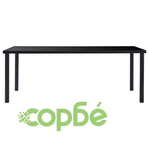 Трапезен комплект от 11 части, изкуствена кожа, капучино ➤ топ цена ➤ sorbe.bg