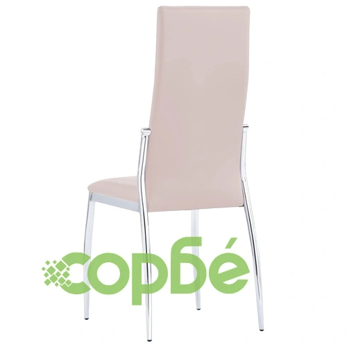 Трапезен комплект от 11 части, изкуствена кожа, капучино ➤ топ цена ➤ sorbe.bg