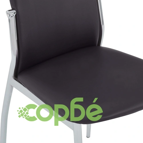 Трапезен комплект от 11 части, изкуствена кожа, кафяв ➤ топ цена ➤ sorbe.bg