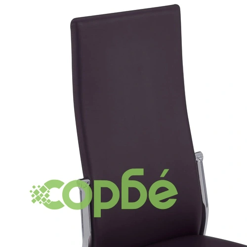 Трапезен комплект от 11 части, изкуствена кожа, кафяв ➤ топ цена ➤ sorbe.bg