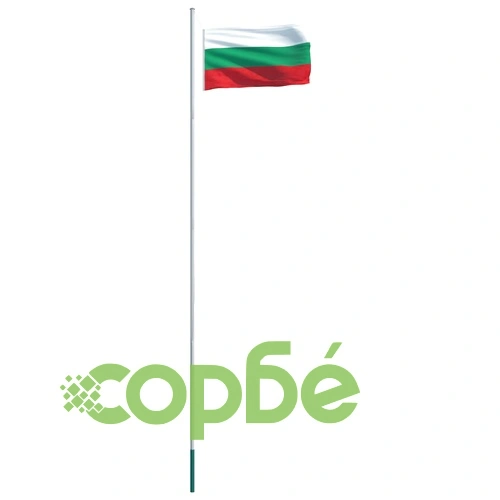 Флаг на България и алуминиев флагщок, 6,2 м ➤ топ цена ➤ sorbe.bg