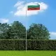 Флаг на България и алуминиев флагщок, 6,2 м