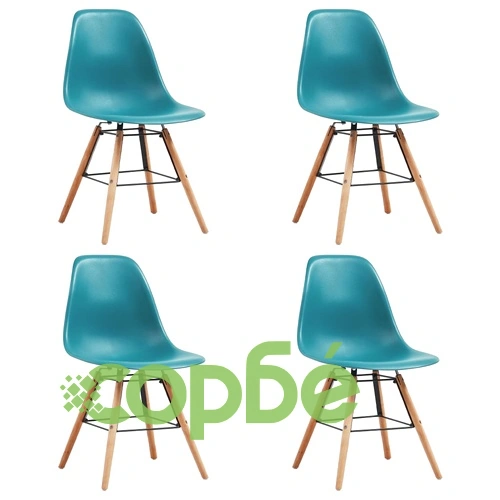 Трапезен комплект, 5 части, пластмаса, тюркоаз ➤ топ цена ➤ sorbe.bg
