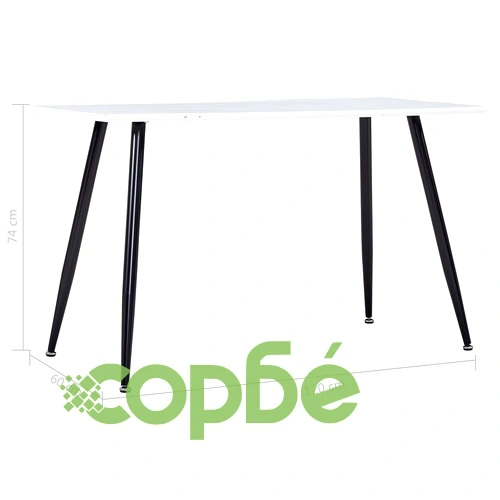 Трапезен комплект от 5 части, изкуствена кожа, бордо червено ➤ топ цена ➤ sorbe.bg