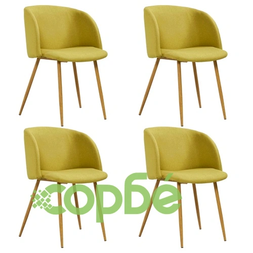 Трапезен комплект, 5 части, текстил, зелен ➤ топ цена ➤ sorbe.bg