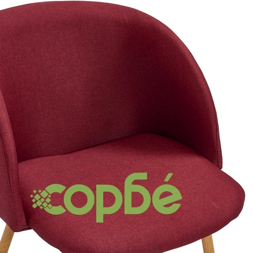 Трапезен комплект, 5 части, текстил, виненочервен ➤ топ цена ➤ sorbe.bg