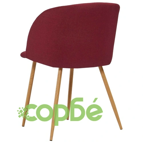 Трапезен комплект, 5 части, текстил, виненочервен ➤ топ цена ➤ sorbe.bg