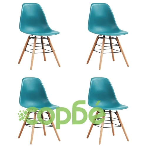Трапезен комплект, 5 части, пластмаса, тюркоаз ➤ топ цена ➤ sorbe.bg