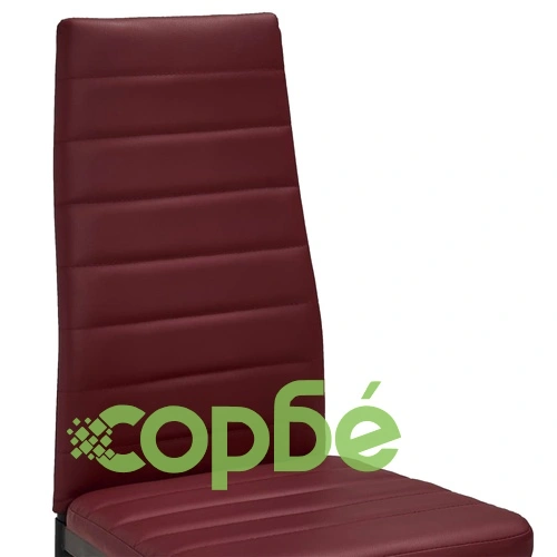 Трапезен комплект от 5 части, изкуствена кожа, бордо червено ➤ топ цена ➤ sorbe.bg