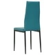 3053833  7 Piece Dining Set Faux Leather Sea Blue (248310+282587+282588)