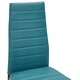 3053833  7 Piece Dining Set Faux Leather Sea Blue (248310+282587+282588)