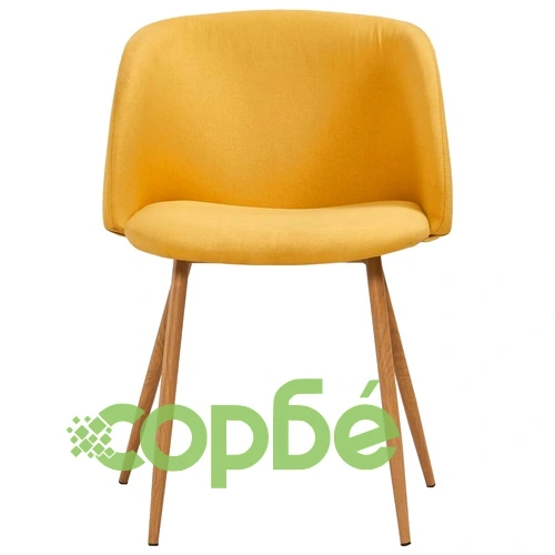 Трапезен комплект, 7 части, текстил, жълт ➤ топ цена ➤ sorbe.bg