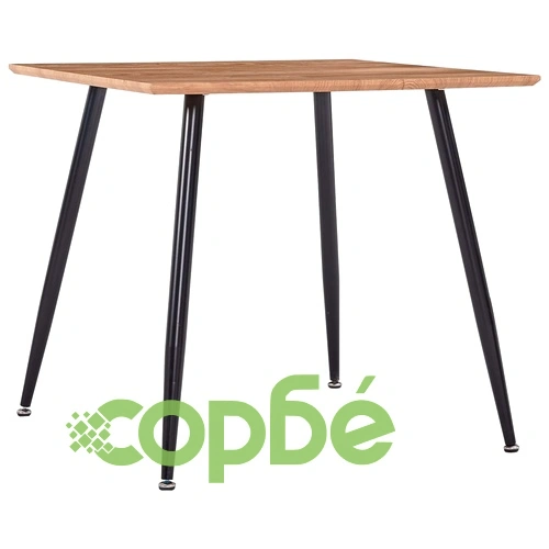 Трапезен комплект от 3 части, изкуствена кожа, сив ➤ топ цена ➤ sorbe.bg