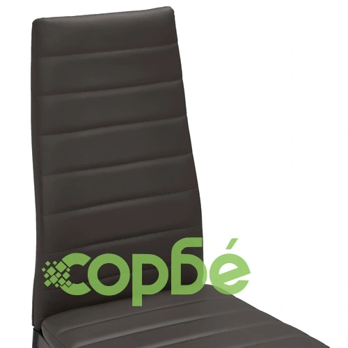 Трапезен комплект от 3 части, изкуствена кожа, сив ➤ топ цена ➤ sorbe.bg