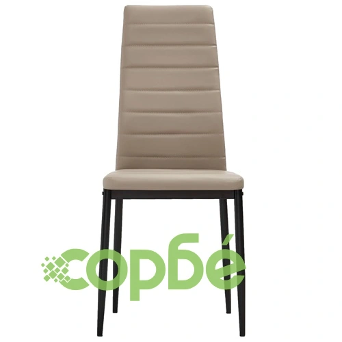 3053950  3 Piece Dining Set Faux Leather Cappuccino(248302+282585) ➤ топ цена ➤ sorbe.bg