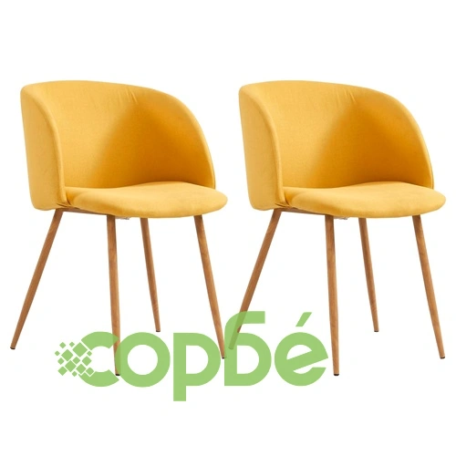 Трапезен комплект, 3 части, текстил, жълт ➤ топ цена ➤ sorbe.bg