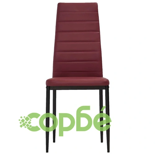 Трапезен комплект от 3 части, изкуствена кожа, бордо червено ➤ топ цена ➤ sorbe.bg