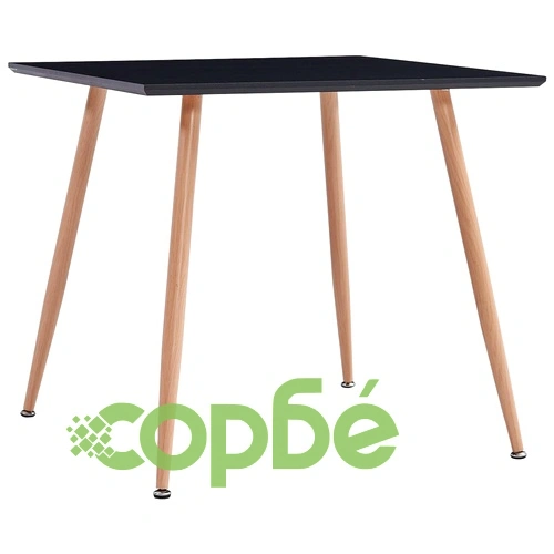 3054031  5 Piece Dining Set Faux Leather Cappuccino(248308+282586) ➤ топ цена ➤ sorbe.bg