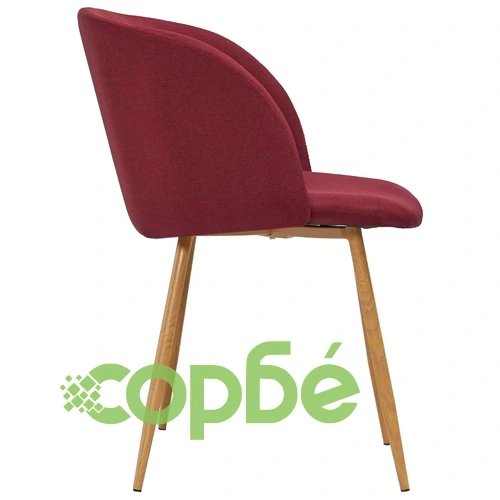 Трапезен комплект, 5 части, текстил, виненочервен ➤ топ цена ➤ sorbe.bg