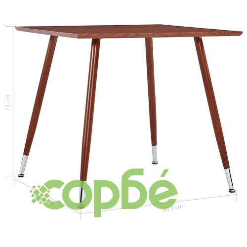 Трапезен комплект, 5 части, текстил, виненочервен ➤ топ цена ➤ sorbe.bg