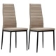 3054150  3 Piece Dining Set Faux Leather Cappuccino(248300+282585)