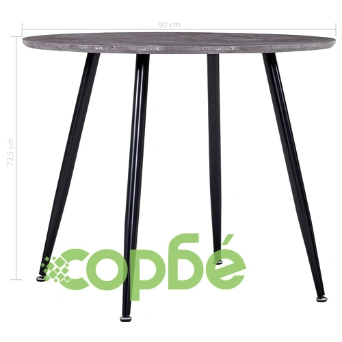 3054192  3 Piece Dining Set Faux Leather Sea Blue(248303+282587) ➤ топ цена ➤ sorbe.bg