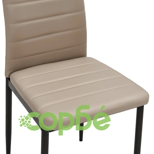 3054230  3 Piece Dining Set Faux Leather Cappuccino(248306+282585) ➤ топ цена ➤ sorbe.bg