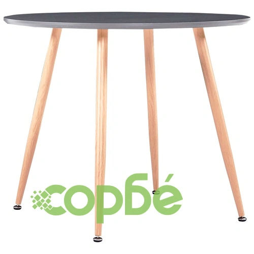 Трапезен комплект от 3 части, изкуствена кожа, бордо червено ➤ топ цена ➤ sorbe.bg