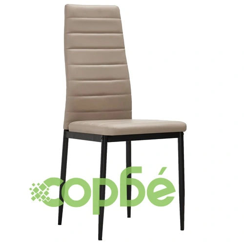 3054310  3 Piece Dining Set Faux Leather Cappuccino(248312+282585) ➤ топ цена ➤ sorbe.bg