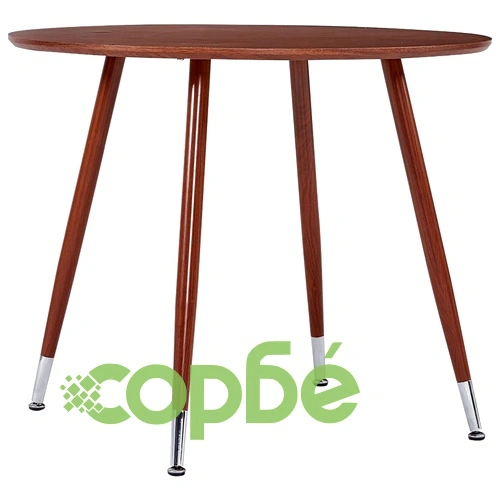 3054351  5 Piece Dining Set Faux Leather Cappuccino(248315+282586) ➤ топ цена ➤ sorbe.bg