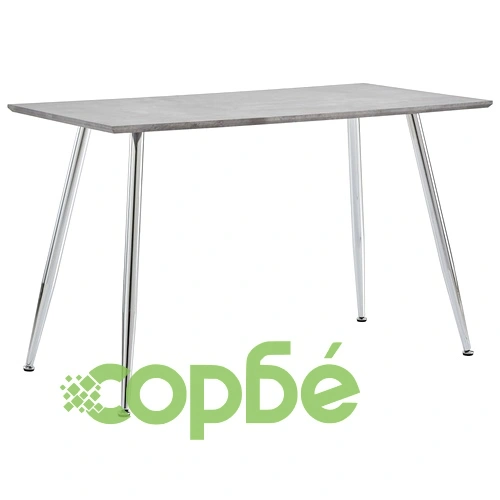 Трапезен комплект от 5 части, изкуствена кожа, кремав ➤ топ цена ➤ sorbe.bg