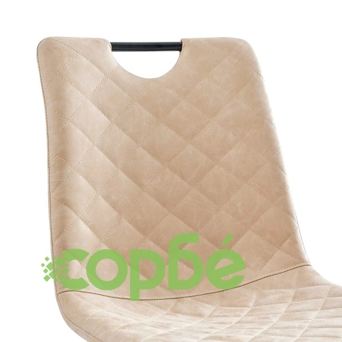 Трапезен комплект от 5 части, изкуствена кожа, кремав ➤ топ цена ➤ sorbe.bg