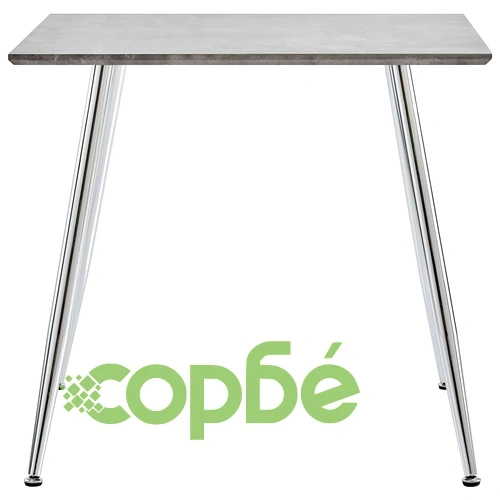 Трапезен комплект от 3 части, изкуствена кожа, cветлосив ➤ топ цена ➤ sorbe.bg