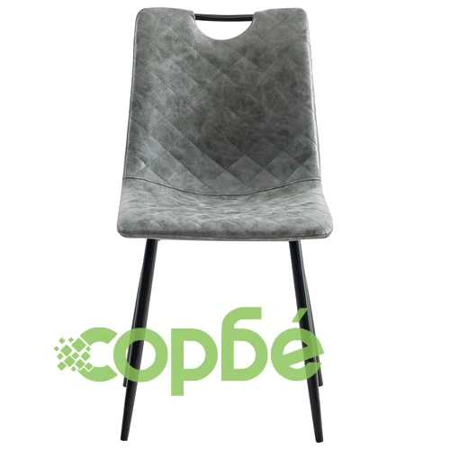 Трапезен комплект от 3 части, изкуствена кожа, cветлосив ➤ топ цена ➤ sorbe.bg