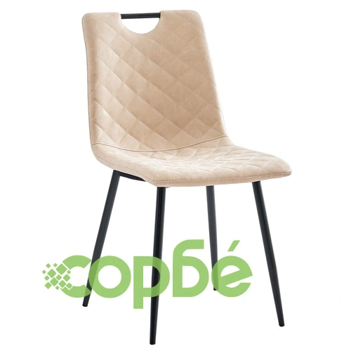 Трапезен комплект от 3 части, изкуствена кожа, кремав ➤ топ цена ➤ sorbe.bg