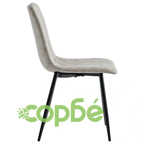 Трапезен комплект от 3 части, изкуствена кожа, тъмносив ➤ топ цена ➤ sorbe.bg