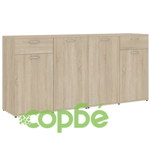 Бюфет, дъб сонома, 160x36x75 см, инженерно дърво ➤ топ цена ➤ sorbe.bg