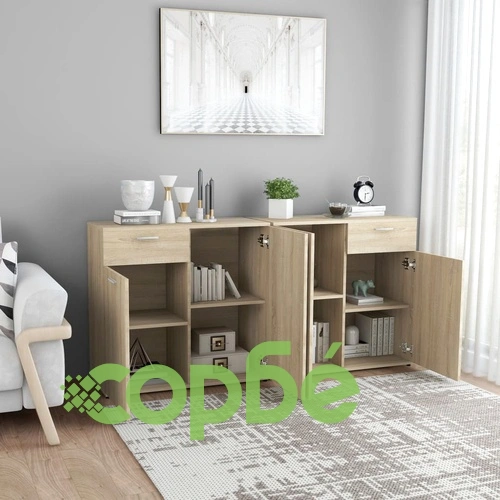 Бюфет, дъб сонома, 160x36x75 см, инженерно дърво ➤ топ цена ➤ sorbe.bg