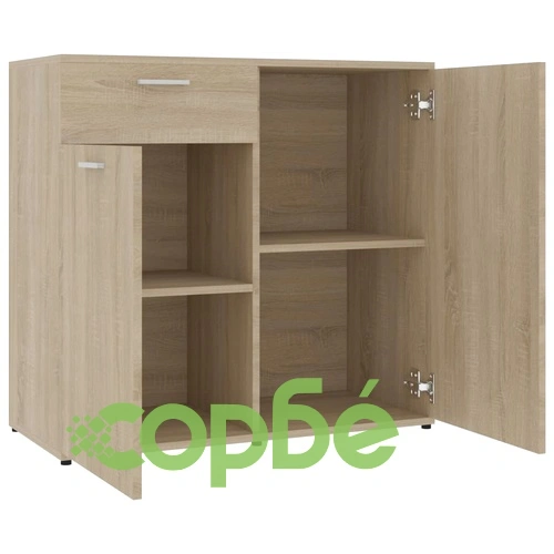 Бюфет, дъб сонома, 160x36x75 см, инженерно дърво ➤ топ цена ➤ sorbe.bg